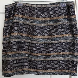 Mango Multicolored Mini Skirt Size 10
